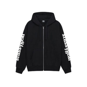 Stussy Gear Black Zip Hoodie