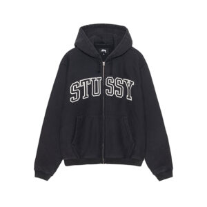 Stussy Outline Black Zip Hoodie