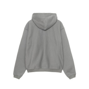 Stussy Outline Zip Hoodie Grey