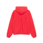 Stussy Outline Red Zip Hoodie