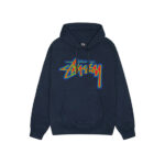 Stussy Thermal Stock Hoodie Navy Blue